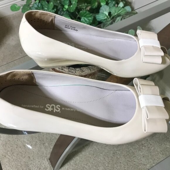 SAS Women’s AVA Peep Toe Wedge Pumps Size 7.5M - Picture 3 of 14